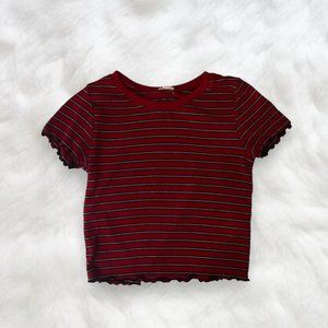 garage lettuce edge baby tee